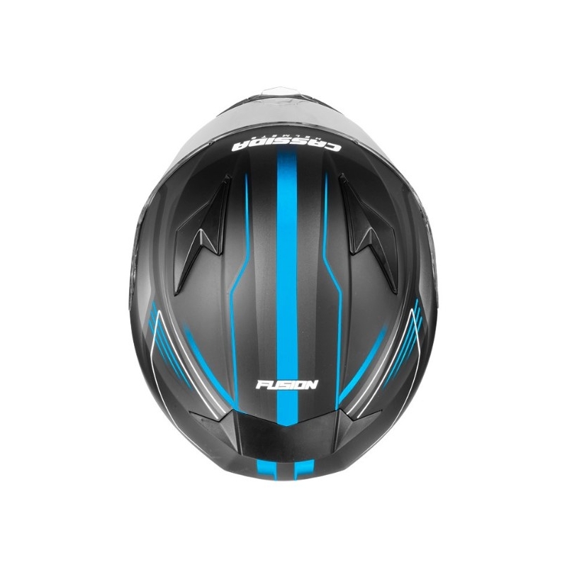 Cassida Apex Fusion črno-modra motoristična čelada