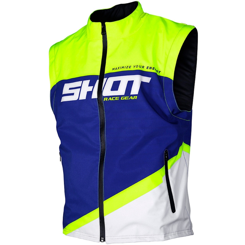 Softshell jopič Shot Lite modro-bela-fluo rumena