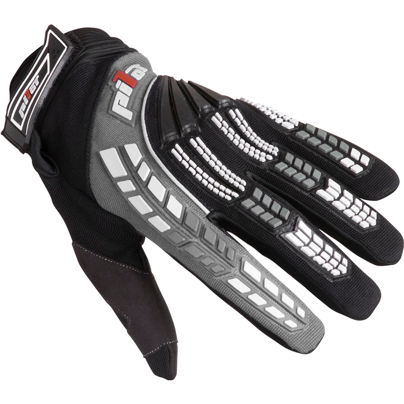 Otroške mx motoristične rokavice Pilot black/grey