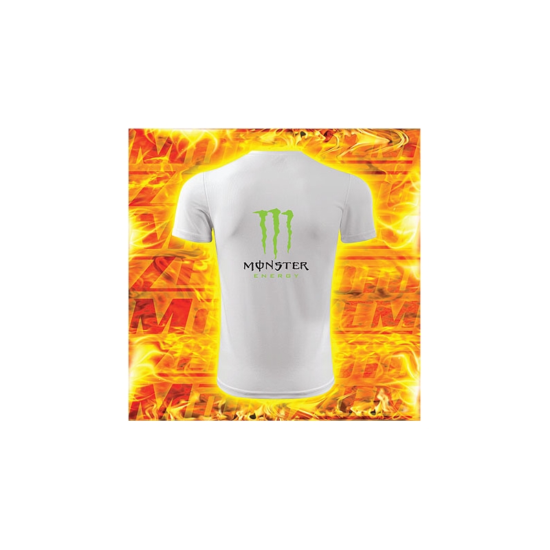 Majica s motivom Monster energy bela