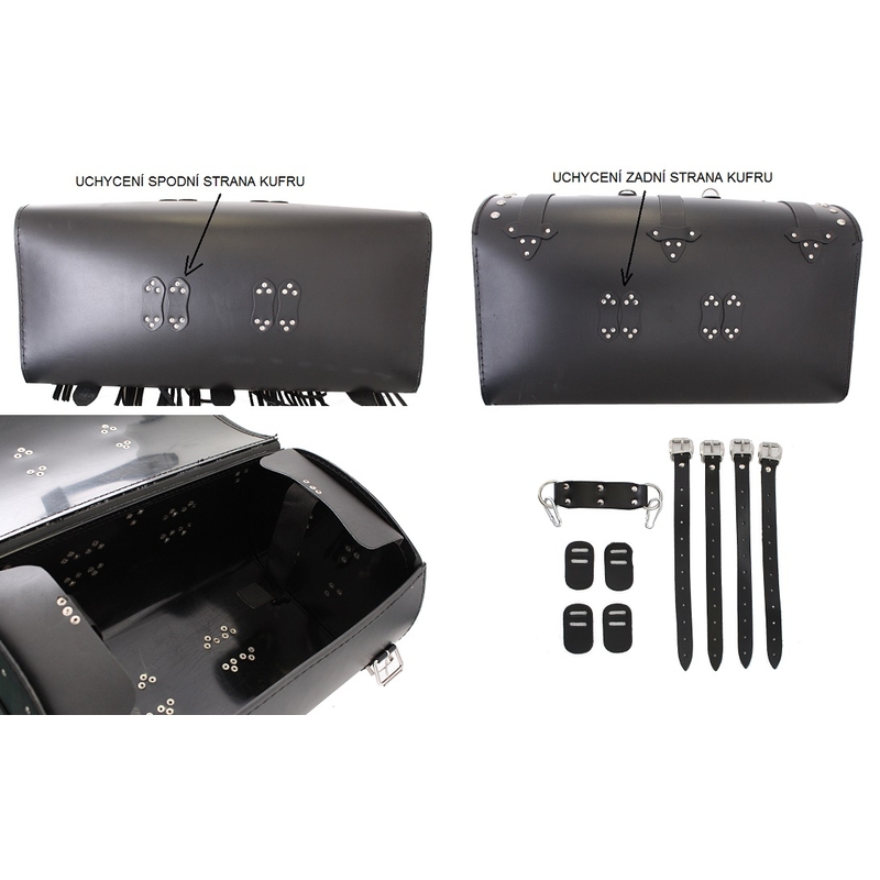 Chopper RSA-8A usnjen kovček za motorno kolo za prodajo razprodaja