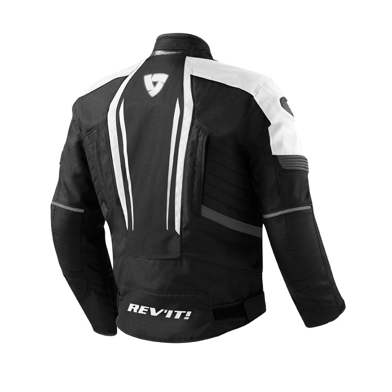 Revit Shield Black and White Motorcycle Jacket razprodaja