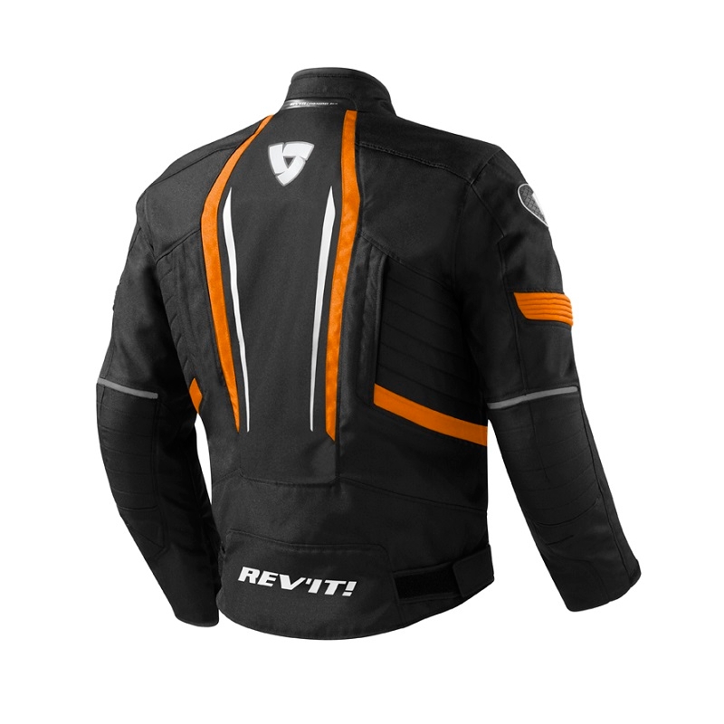 Revit Shield Black-Orange Motorcycle Jacket razprodaja