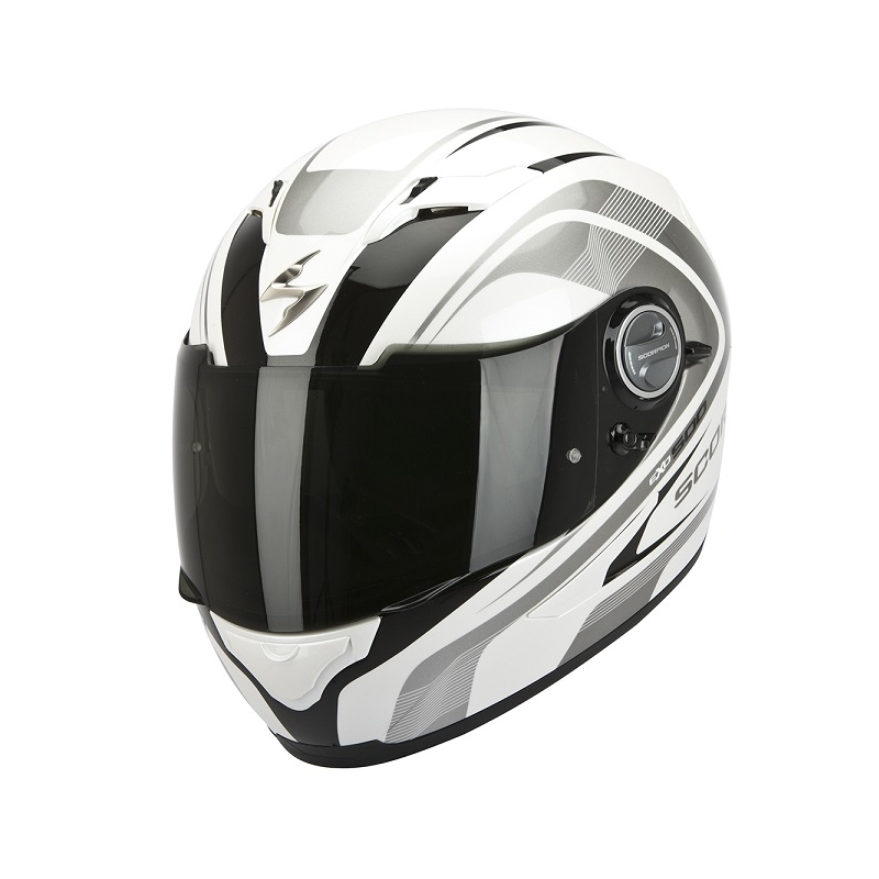 Integralna motoristična čelada Scorpion EXO-500 Focus belo-črna razprodaja