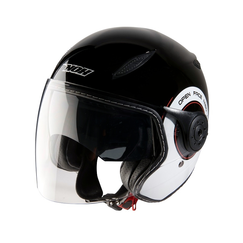 Nox N180 Naslednja črno-bela čelada za skuter odprta razprodaja