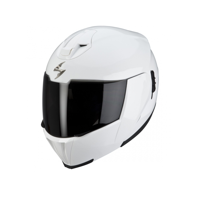Zložljiva motoristična čelada Scorpion EXO-910 bela