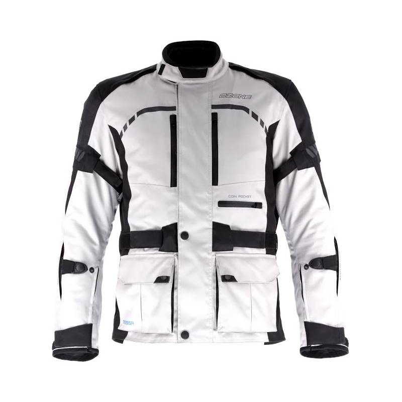 Motoristična jakna Ozone Deep grey-black razprodaja
