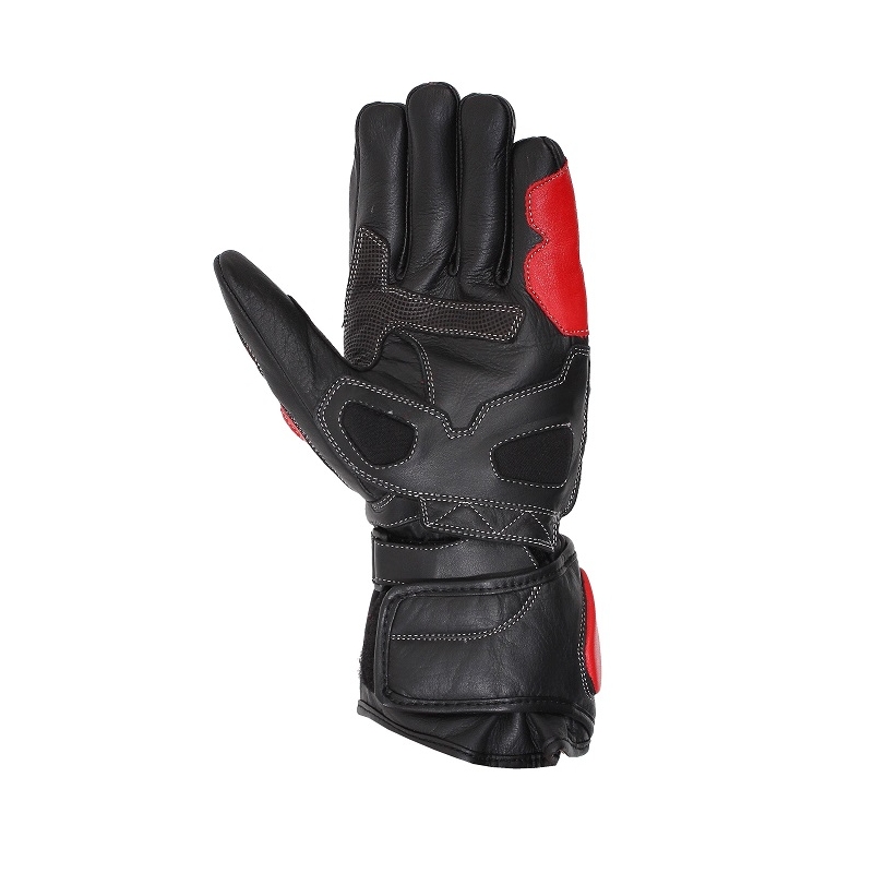 Motoristične rokavice Tschul 230 črno-rdeča razprodaja