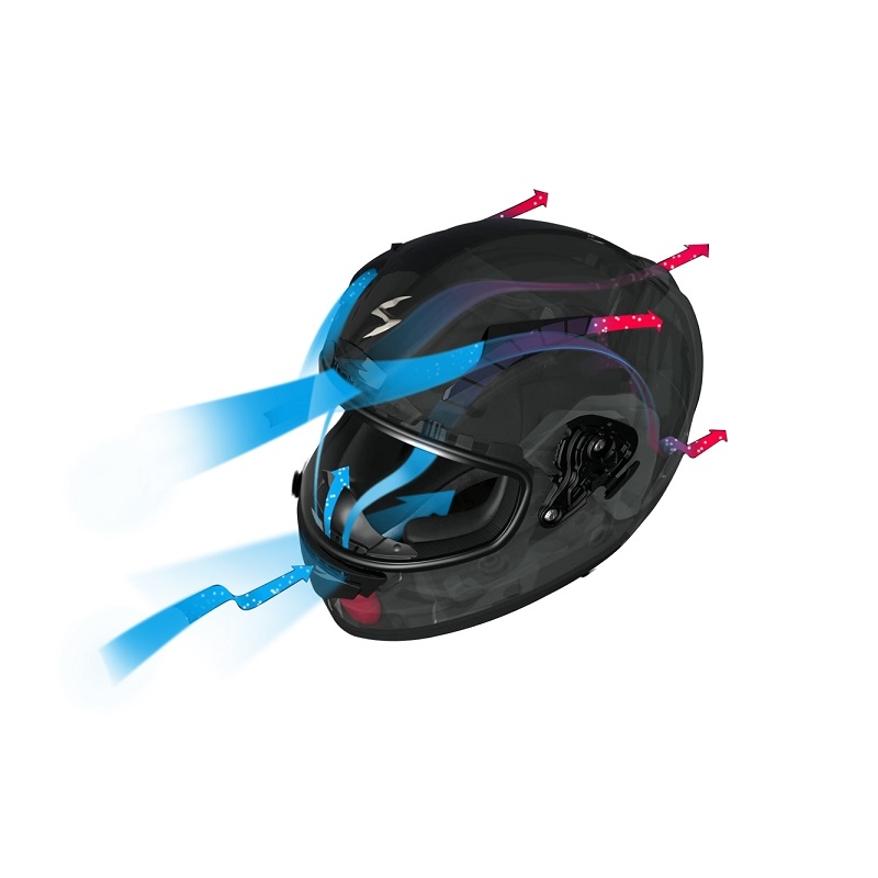 Integralna motoristična čelada Scorpion EXO-2000 bela razprodaja