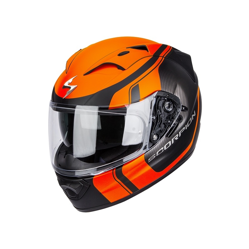 Integralna čelada Scorpion EXO-1200 Stream Tour črno-oranžna razprodaja